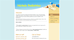 Desktop Screenshot of nicholspediatrics.com