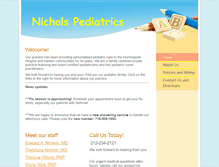 Tablet Screenshot of nicholspediatrics.com